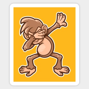 Dabbing Monkey Sticker